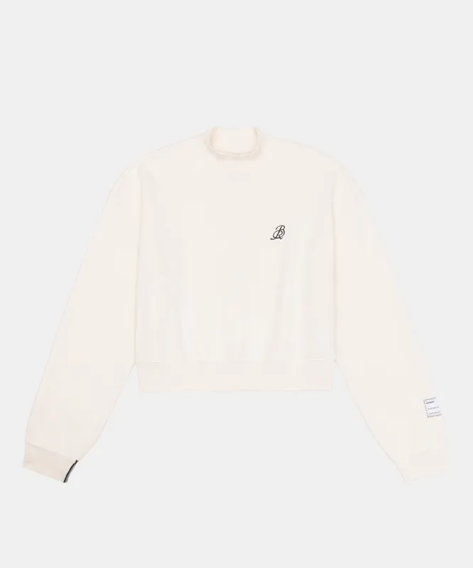 Cotton Fleece Women's Cropped Crewneck sold by Bandit Running