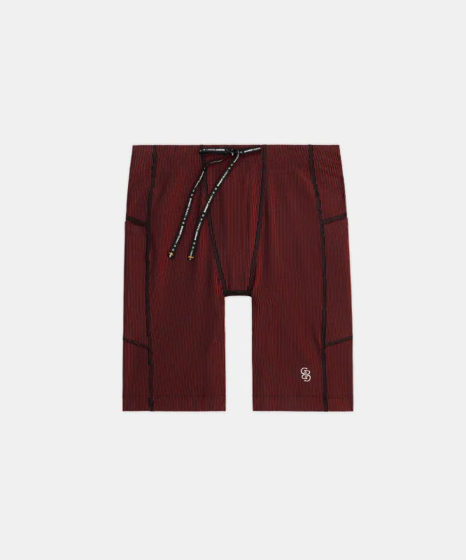 Striped Cadence™ 7 Pocket Half Tights - Braves '25 sold by Bandit Running