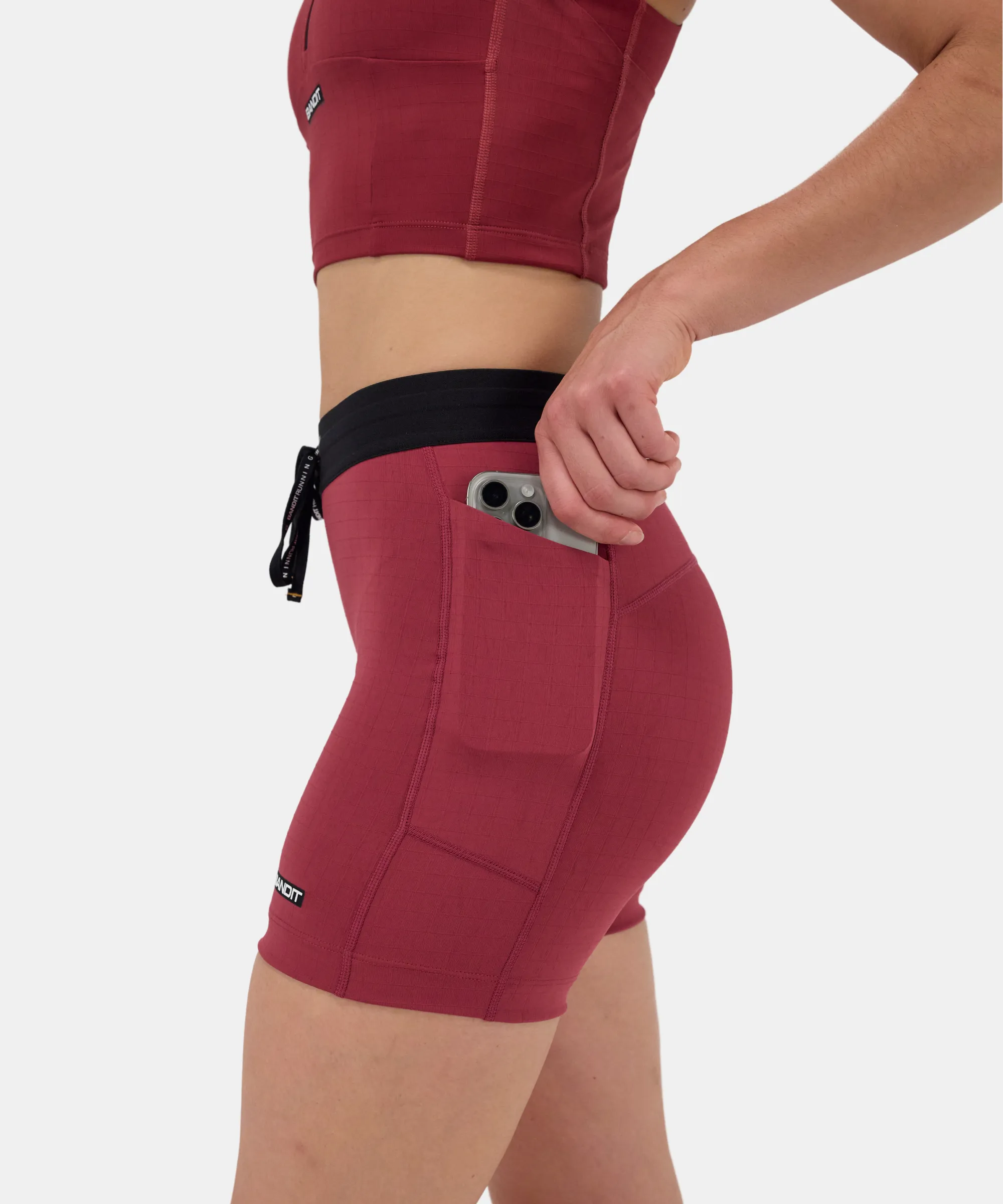 Gridlock™ 5" Compression Short, Women's - Berry sold by Bandit Running product image thumbnail 2