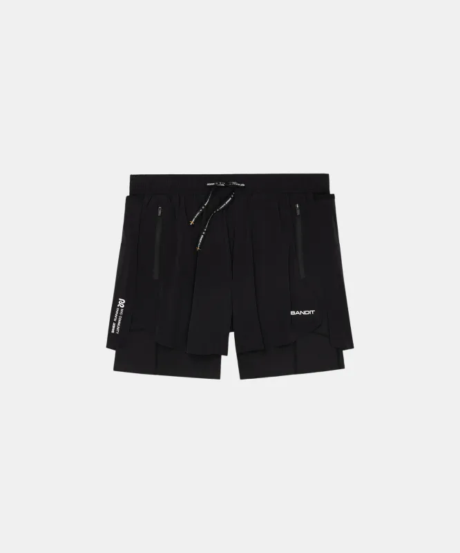 Engineered Vento™ Duo Distance Short, Men's - Black sold by Bandit Running