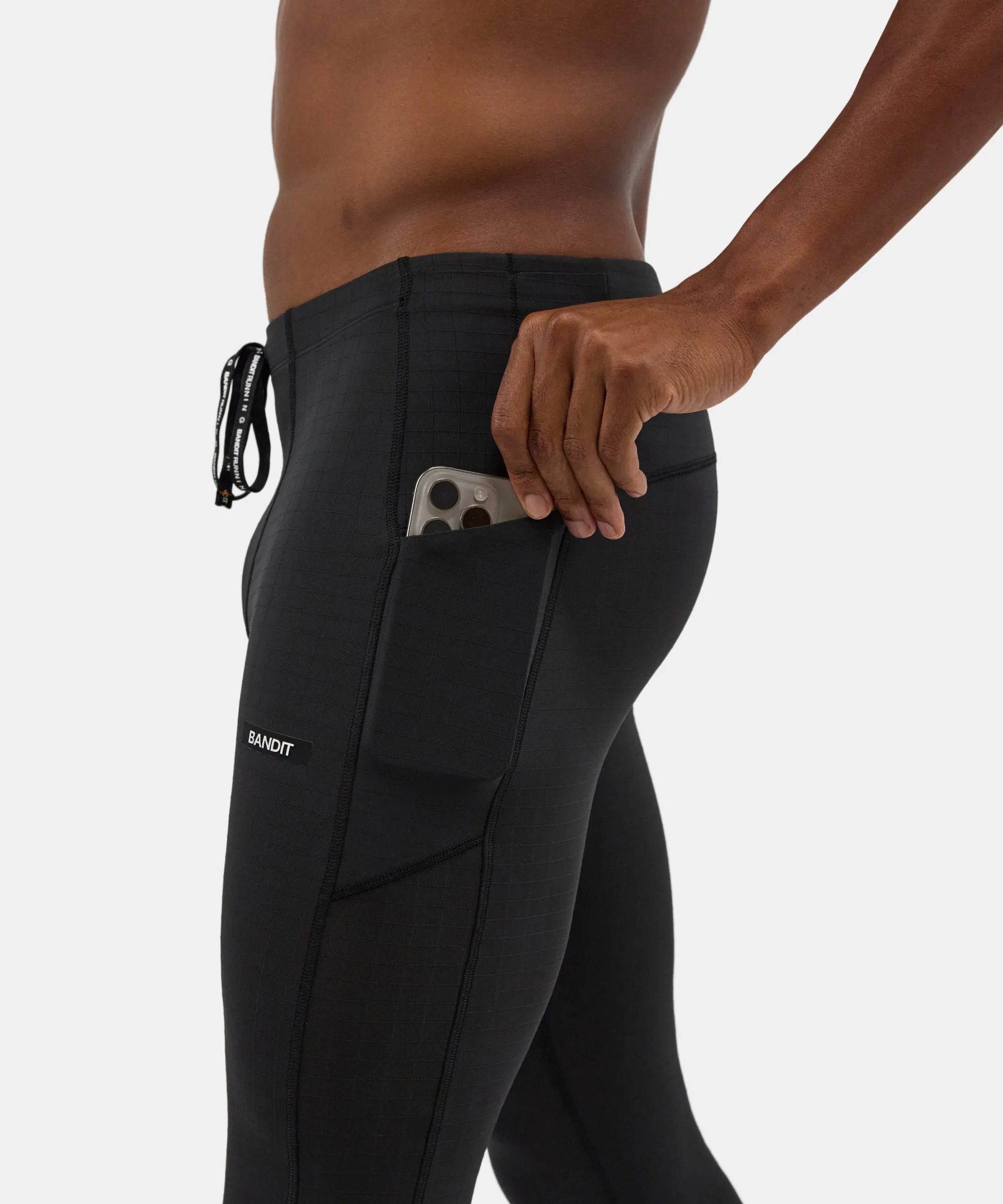 Gridlock™ Distance Tight, Men's - Black sold by Bandit Running product image thumbnail 2