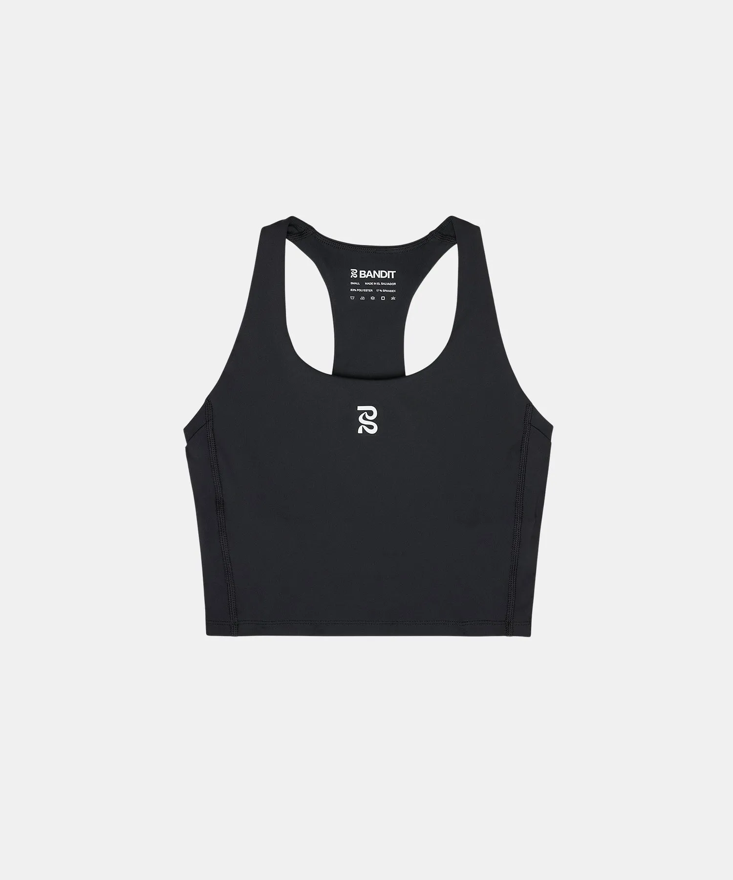 Stamina™ Scoop Neck Race Crop - Black sold by Bandit Running