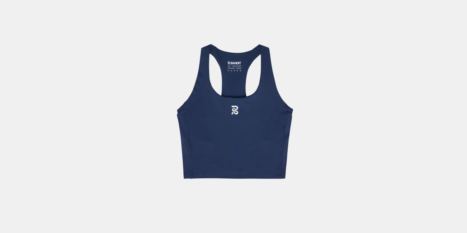 Stamina™ Scoop Neck Race Crop - NY Navy sold by Bandit Running product image thumbnail 2