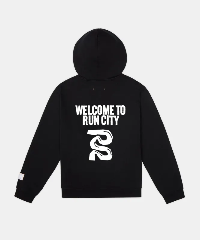 NYCM '25 "Welcome to Run City" Unisex Cotton Fleece Hoodie sold by Bandit Running