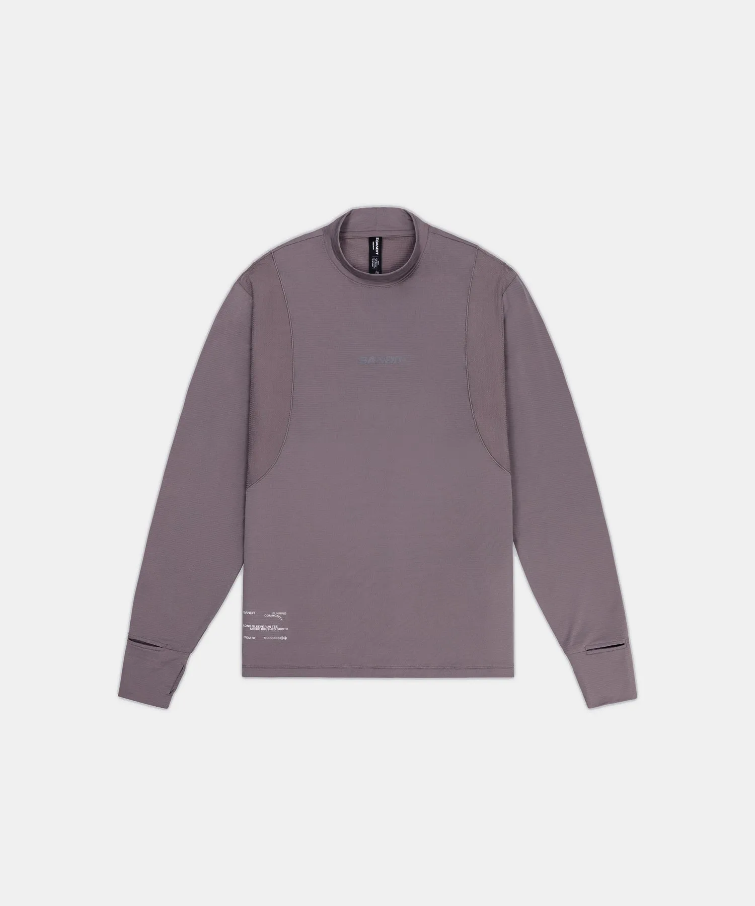 Men's AuraGrid™ Mockneck Long Sleeve - Haze sold by Bandit Running
