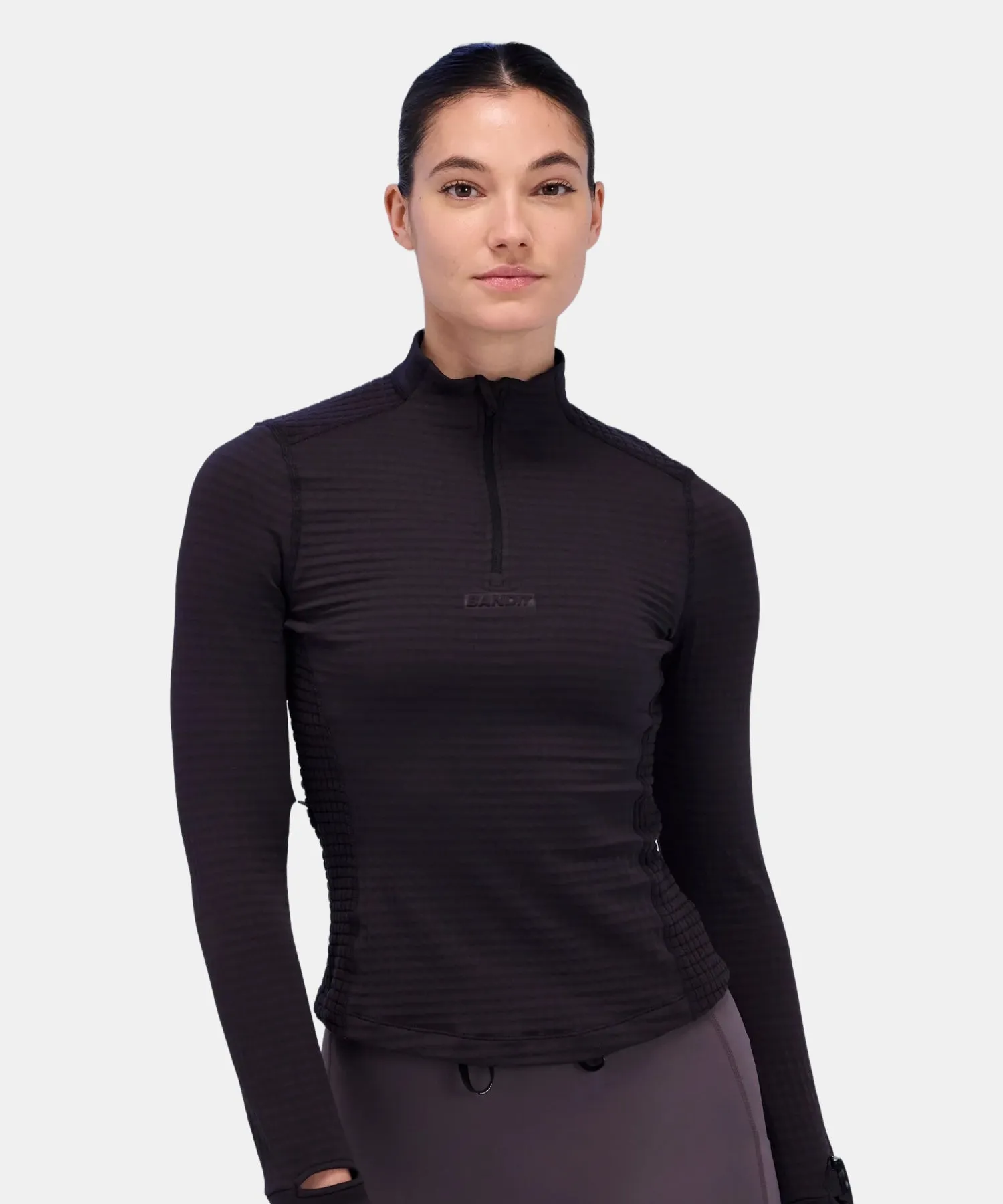 Women's CaldoGrid™ Quarter Zip - Shadow sold by Bandit Running product image thumbnail 2