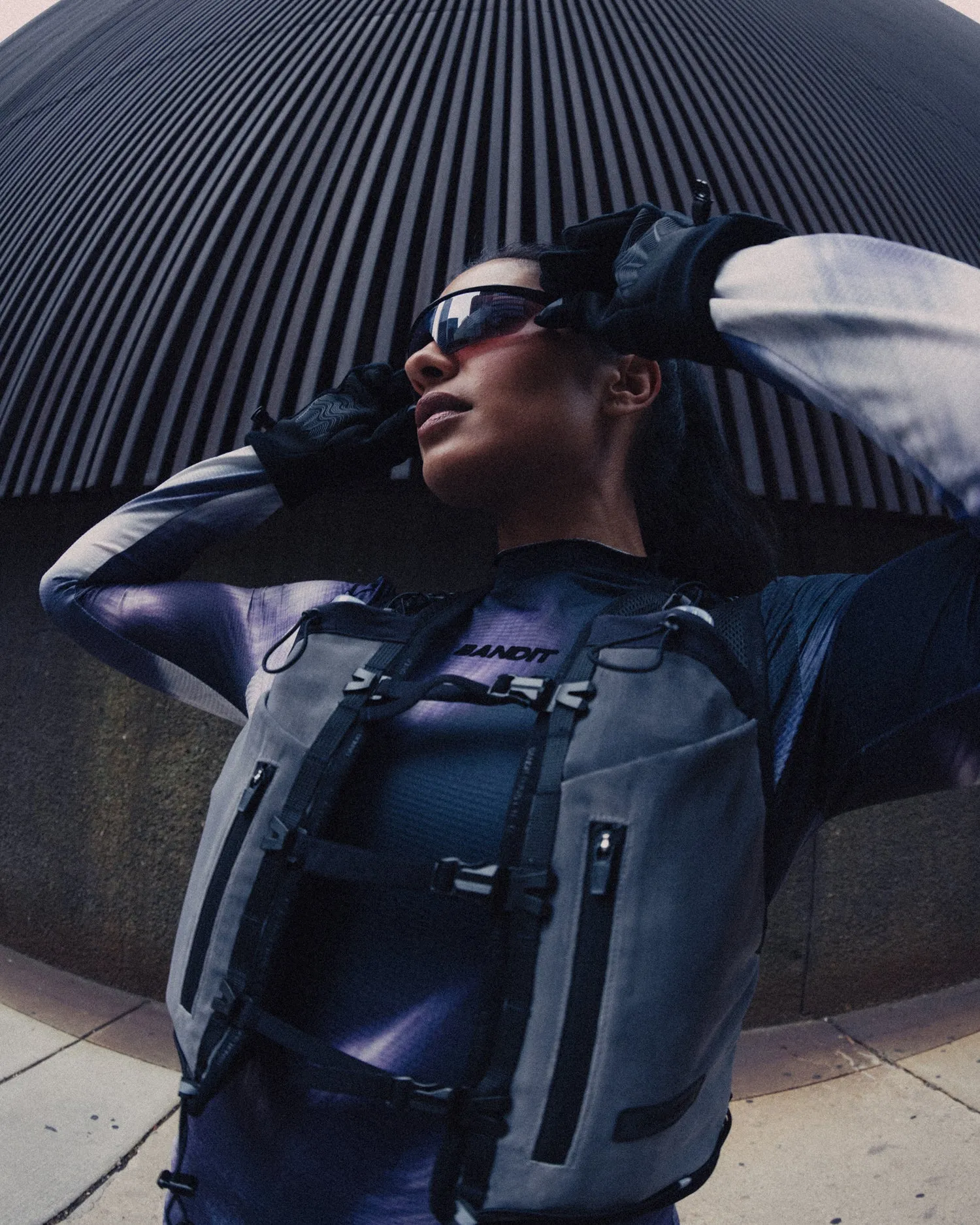 The Run Commute Vest, Unisex - Black sold by Bandit Running product image thumbnail 2