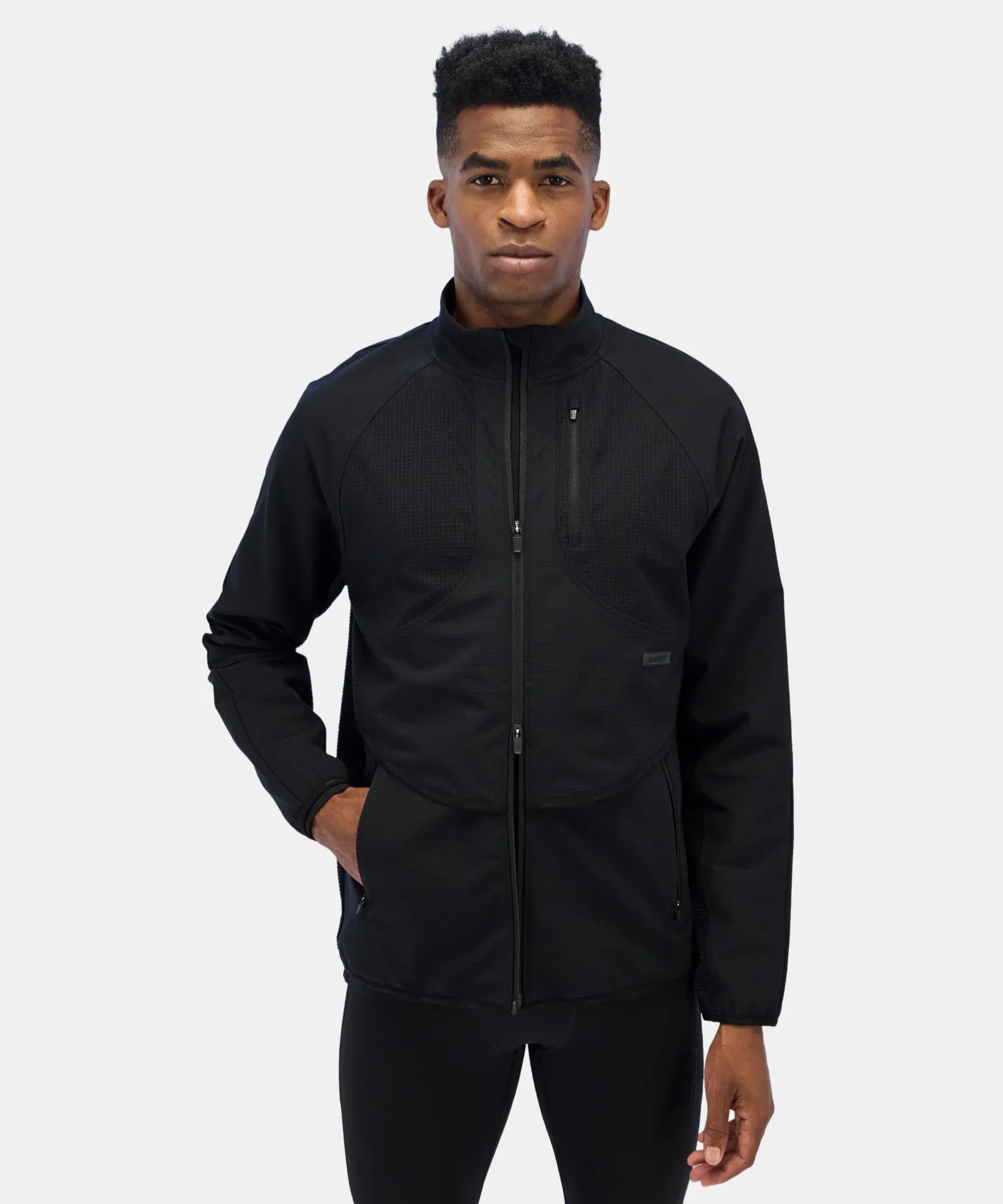 Men's Next Gen Windproof AuraGrid™ Jacket - Black sold by Bandit Running product image thumbnail 2