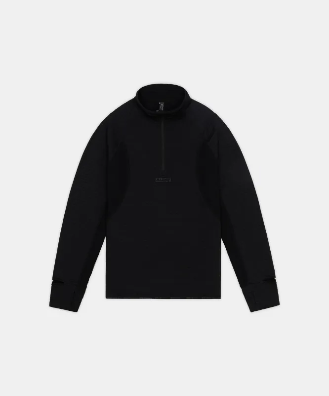 Men's CaldoGrid™ Cold Weather Quarter Zip - Black sold by Bandit Running