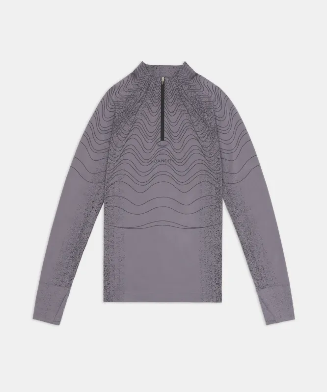 Women's Aceno Quarter Zip - Haze sold by Bandit Running
