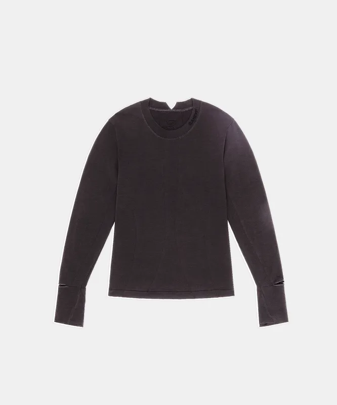 Women's Seamless Wool Blend Long Sleeve - Shadow sold by Bandit Running