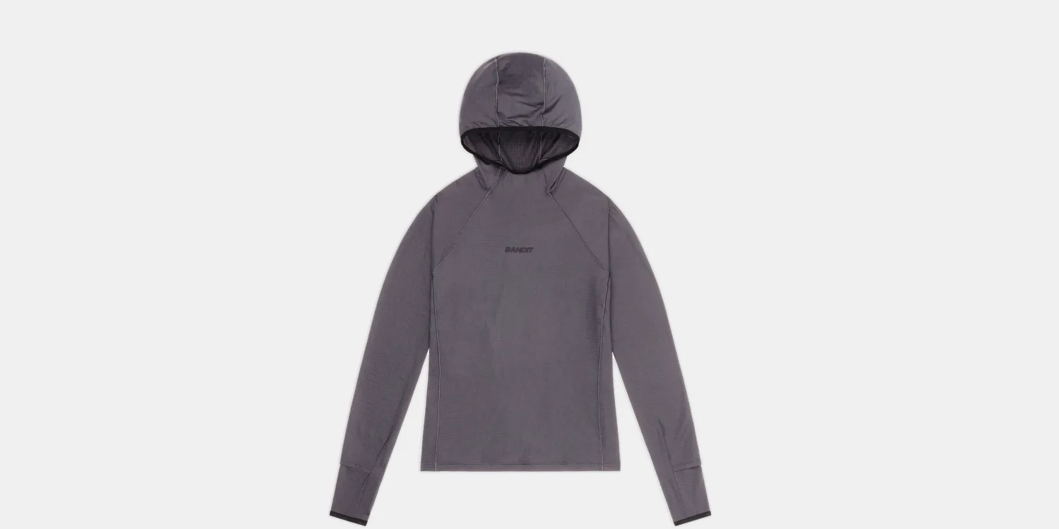 Women's AuraGrid™ Hooded Performance Top - Haze sold by Bandit Running product image thumbnail 3