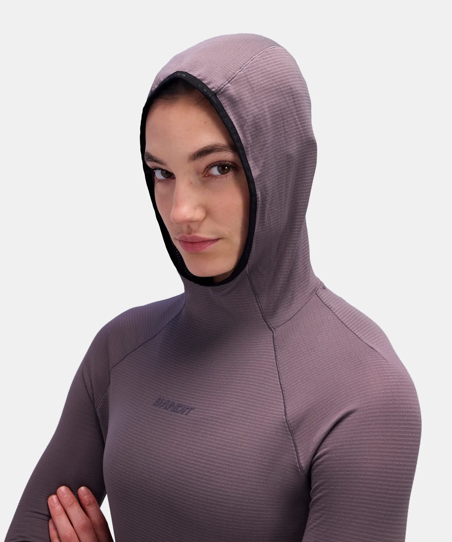 Women's AuraGrid™ Hooded Performance Top - Haze sold by Bandit Running product image thumbnail 2