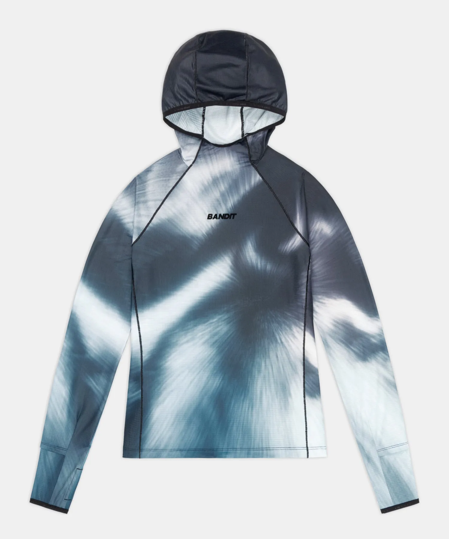 Women's AuraGrid™ Hooded Performance Top - Storm Multi sold by Bandit Running