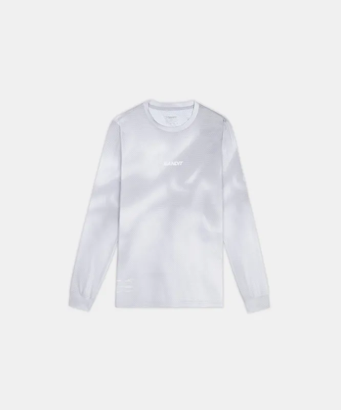 Men's Micromesh™ Long Sleeve Tee - Ash Gradient sold by Bandit Running