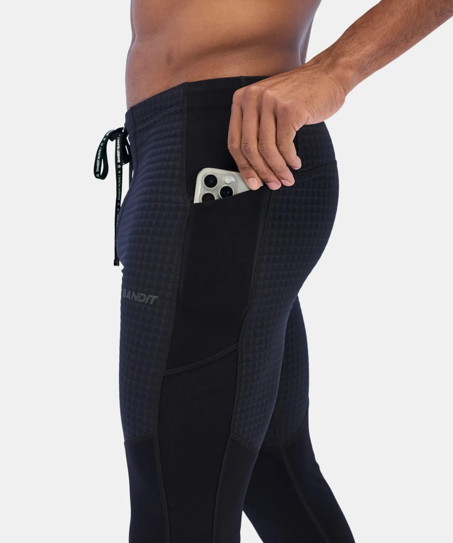Men's Superwarm™ Run Tight - Black sold by Bandit Running product image thumbnail 2