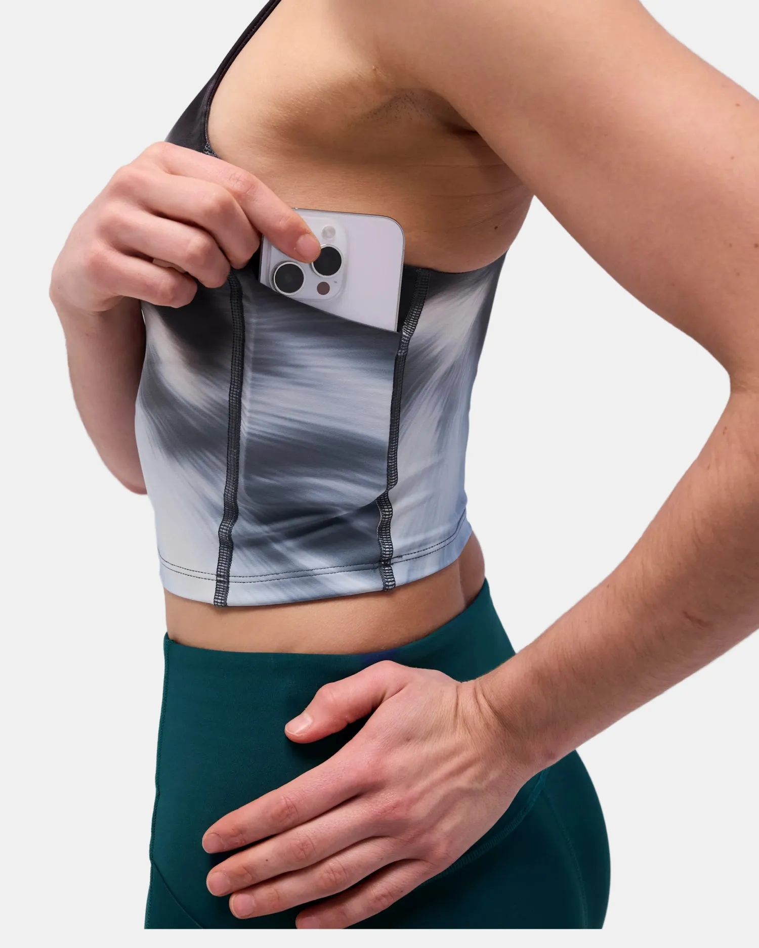 Stamina™ Race Crop - Storm Multi sold by Bandit Running product image thumbnail 2