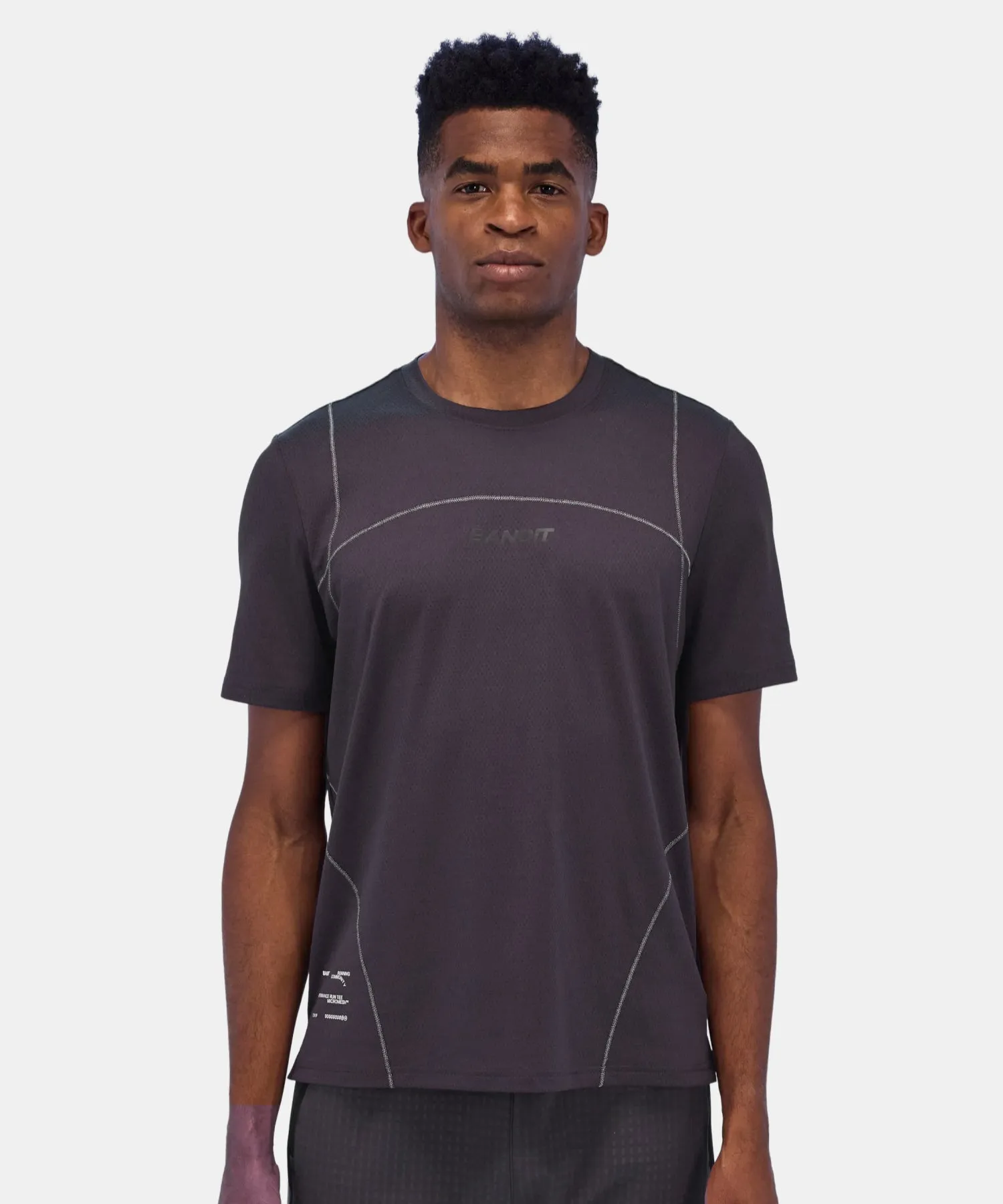 Men's Micromesh™ Reflecto Stitch™ Run Tee - Shadow sold by Bandit Running product image thumbnail 2