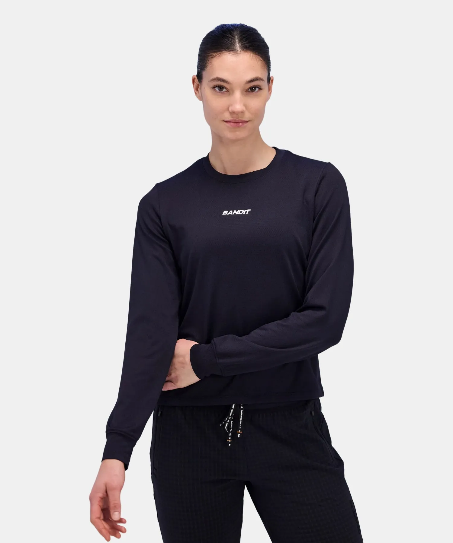 Women's Micromesh™ Long Sleeve Tee - Black sold by Bandit Running product image thumbnail 2