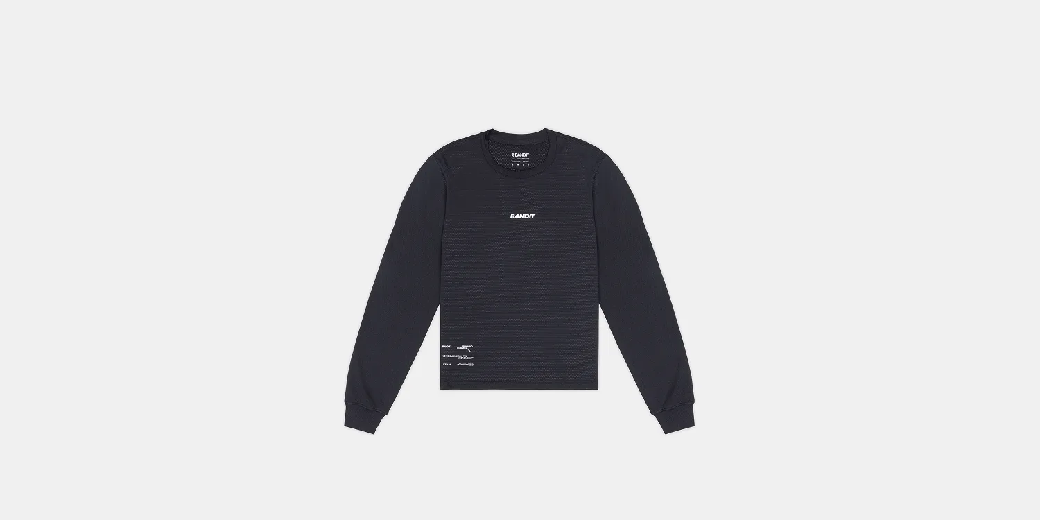Women's Micromesh™ Long Sleeve Tee - Black sold by Bandit Running product image thumbnail 3