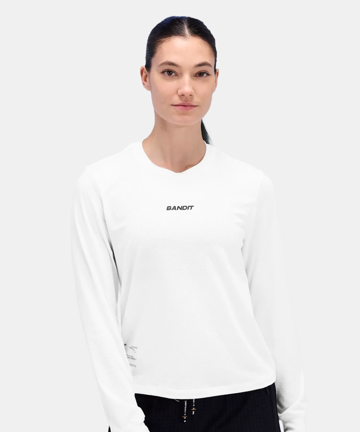 Women's Micromesh™ Long Sleeve Tee - White sold by Bandit Running product image thumbnail 2