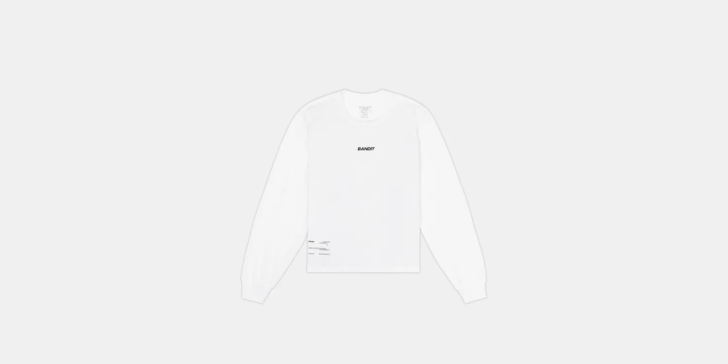 Women's Micromesh™ Long Sleeve Tee - White sold by Bandit Running product image thumbnail 3