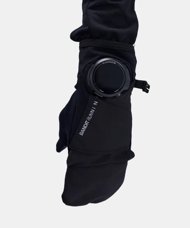 Reflecto Hatch Windproof Mittens - Black sold by Bandit Running
