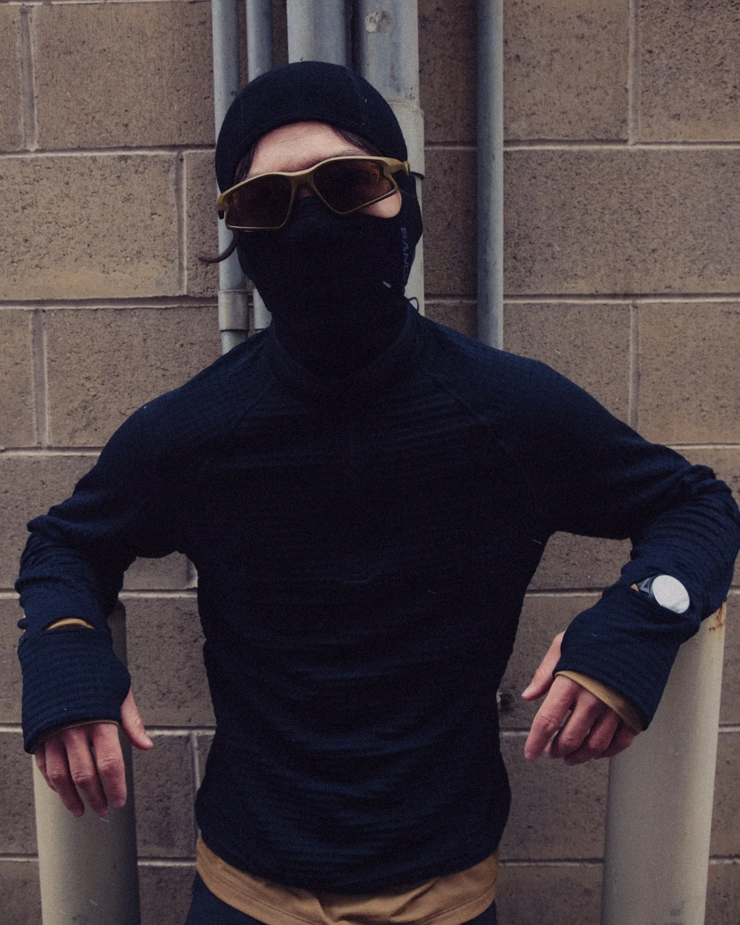 Seamless Merino Balaclava - Black sold by Bandit Running product image thumbnail 2