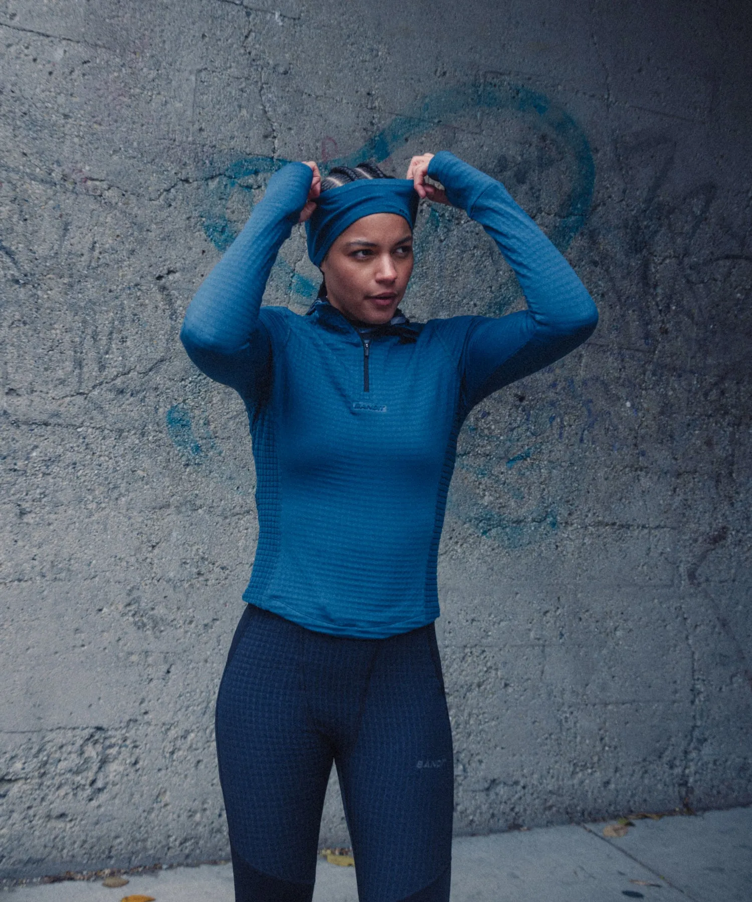 Seamless Merino Headband - Storm sold by Bandit Running product image thumbnail 2