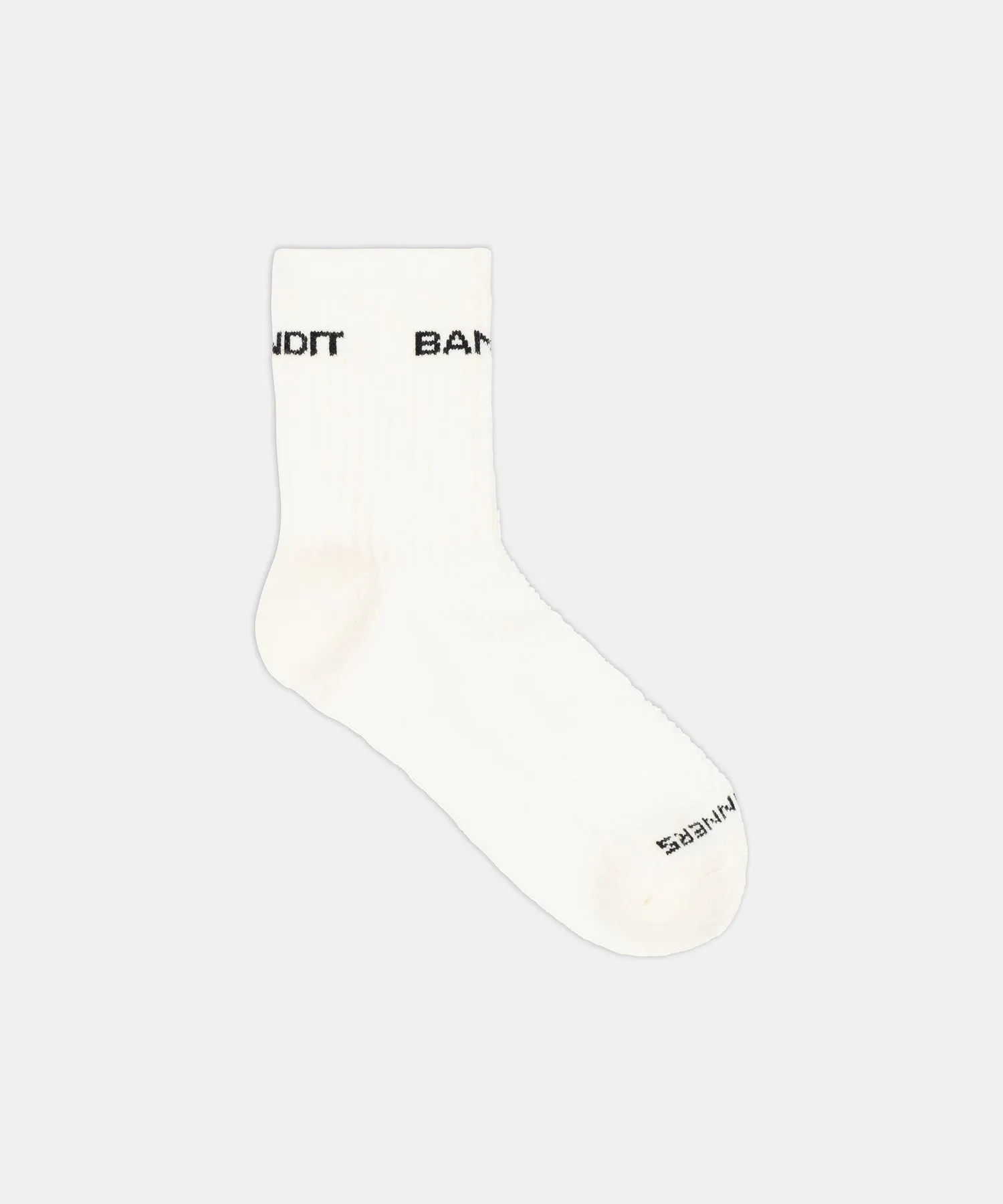 Merino Wool Run Socks - White / Black (2 Pack) sold by Bandit Running product image thumbnail 2