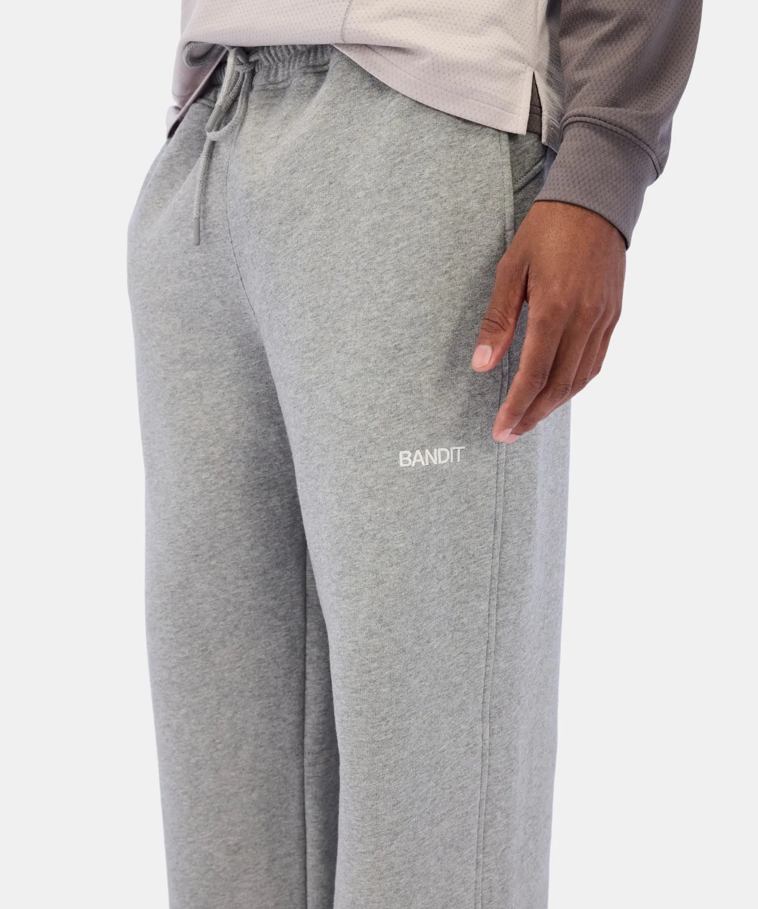 Wide Leg Chiller Sweatpant - Heather Grey sold by Bandit Running product image thumbnail 2
