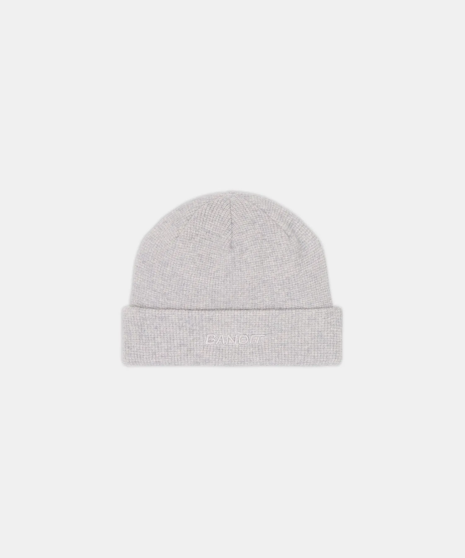 Embroidered Waffle Logo Beanie - Heather Grey sold by Bandit Running