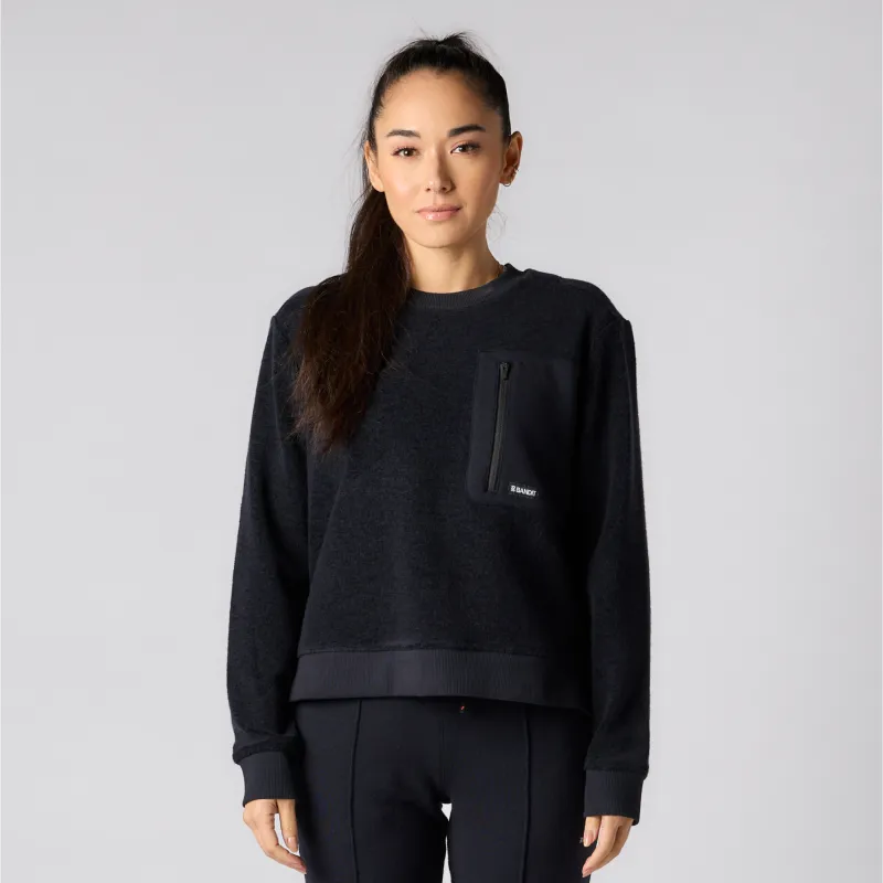 TERRA WOOL DISTRESSED CREW NECK (STORM GREY) | Parallel