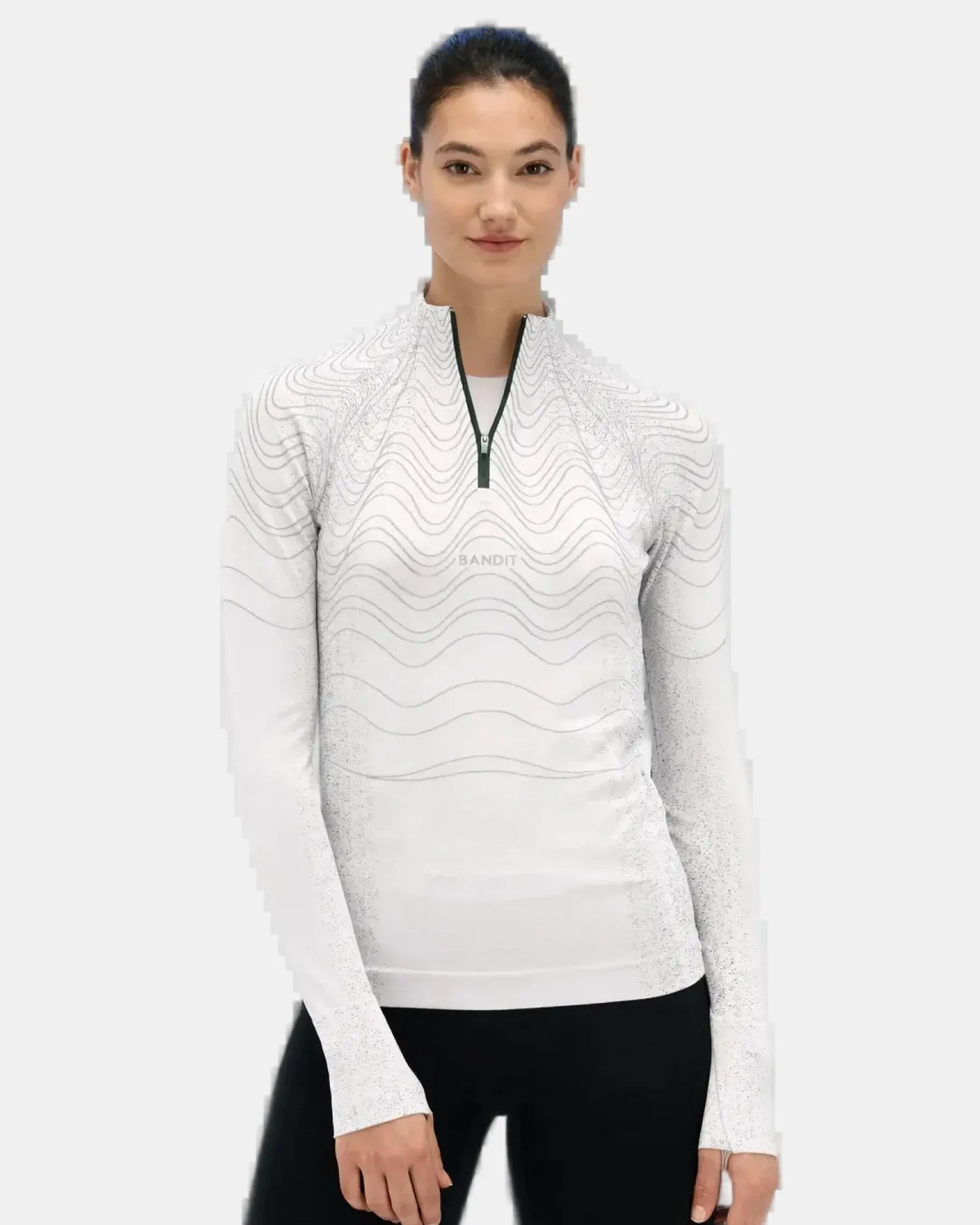 Women's Aceno Quarter Zip - Ash sold by Bandit Running product image thumbnail 4