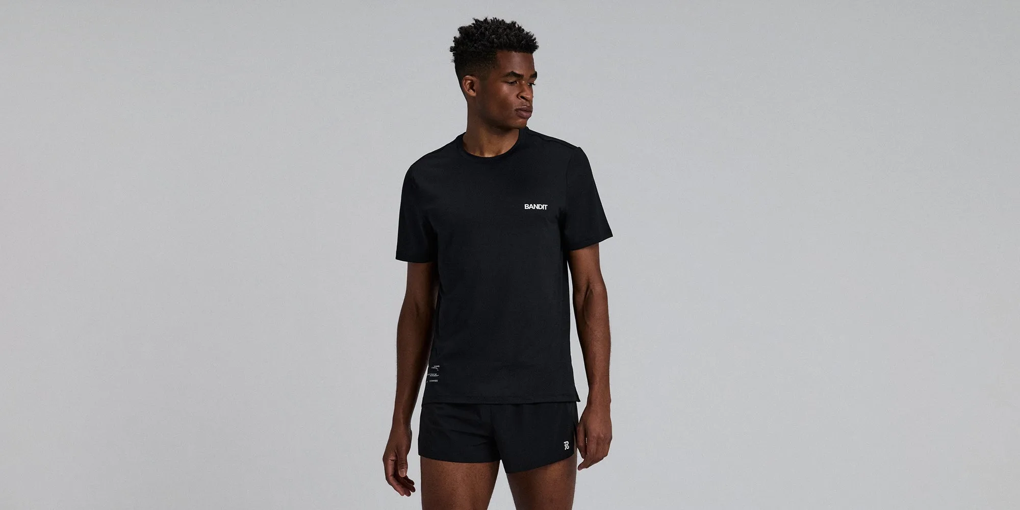 Men's Micromesh™ Run Tee - Black sold by Bandit Running product image thumbnail 3