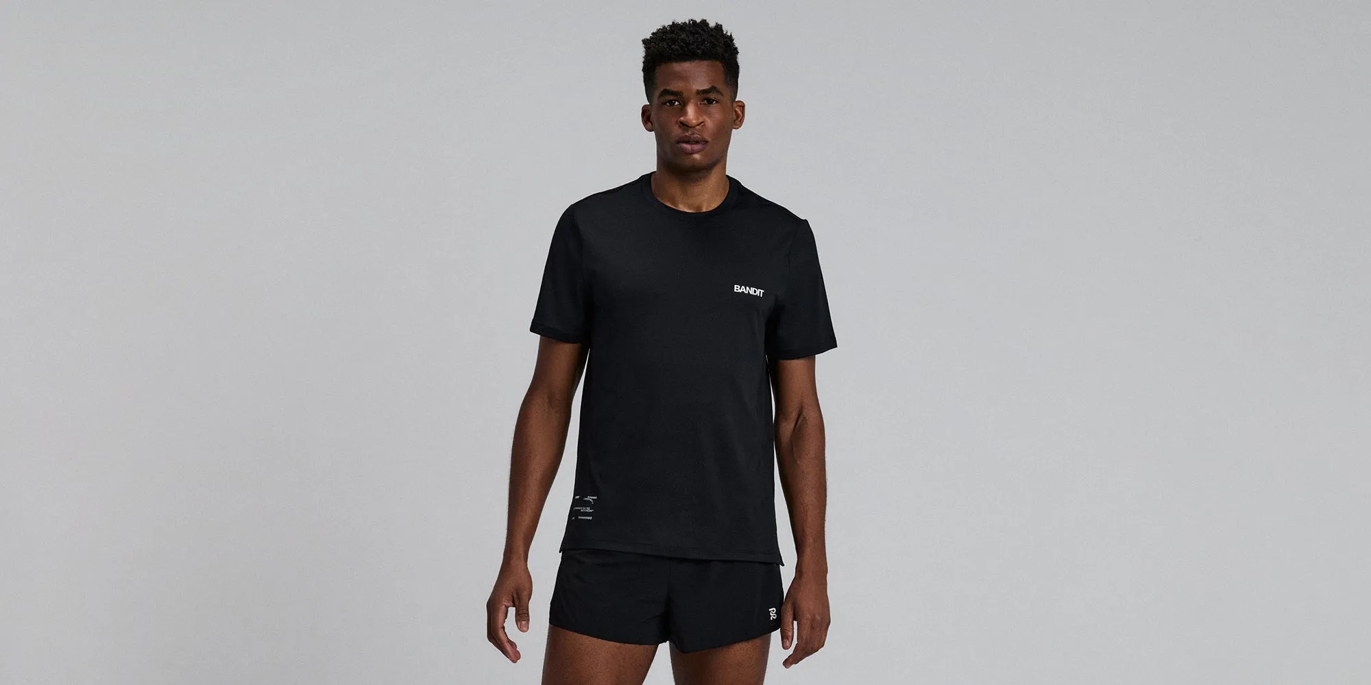 Men's Micromesh™ Run Tee - Black sold by Bandit Running product image thumbnail 4