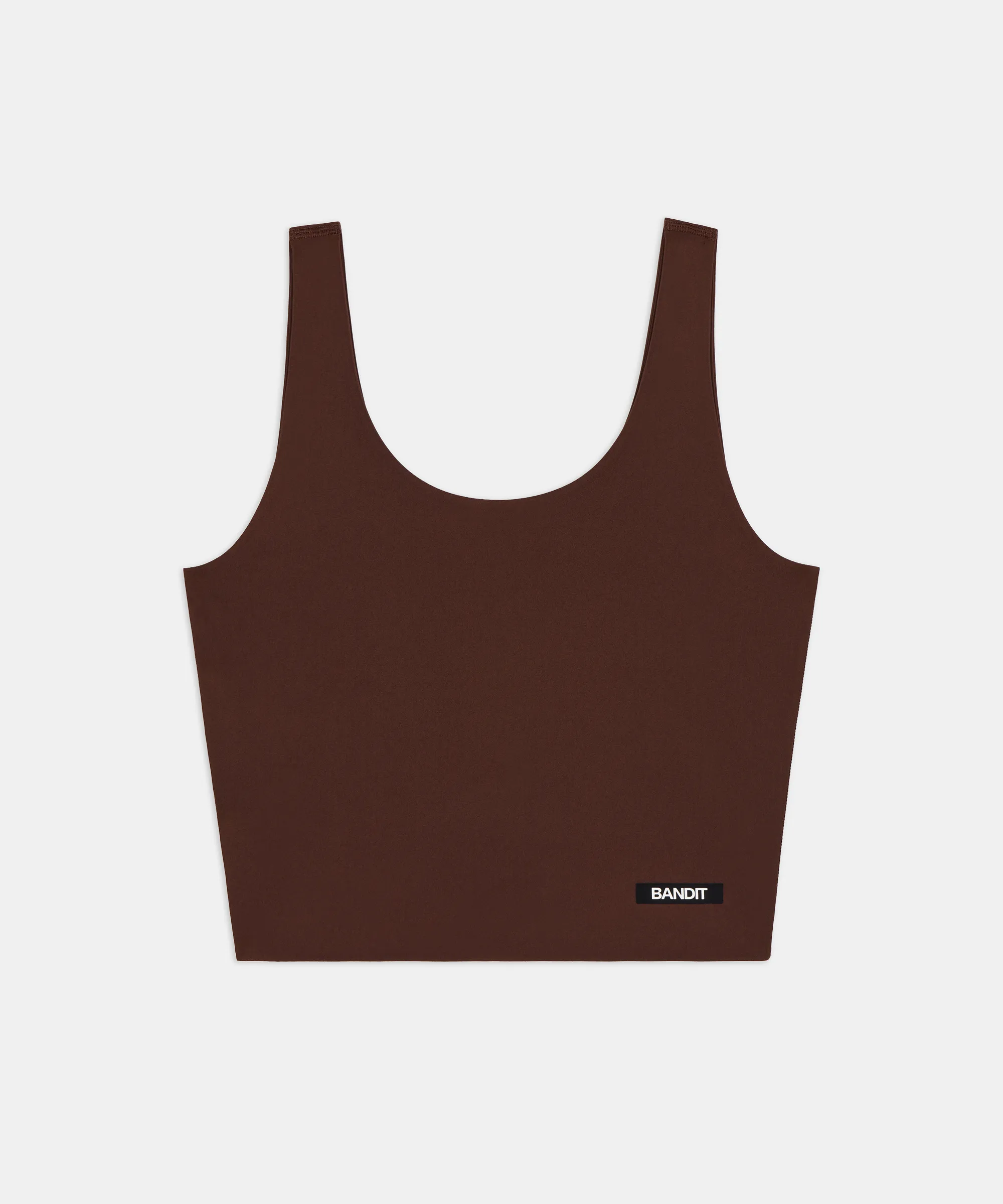 Women's Adapto™ Scoopneck Distance Tank - Cacao sold by Bandit Running