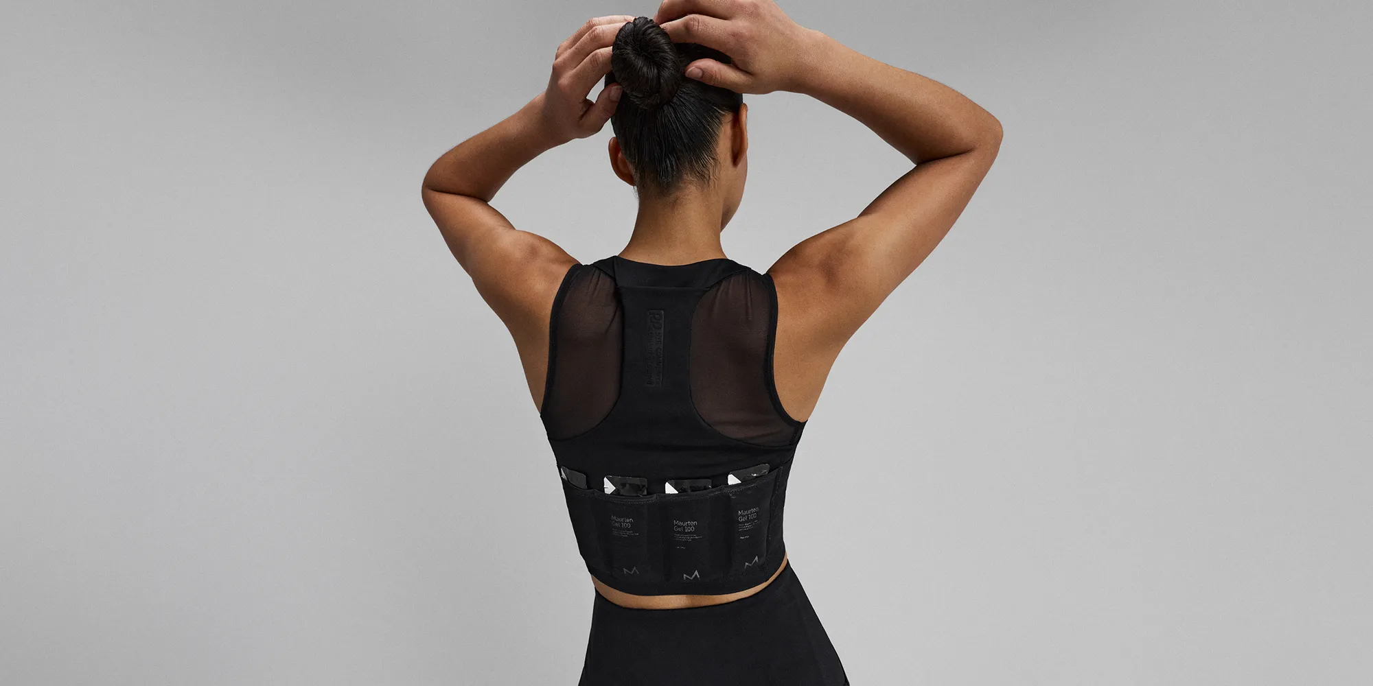 Women's Stamina-V™ Lyra Race Crop - Black sold by Bandit Running product image thumbnail 4