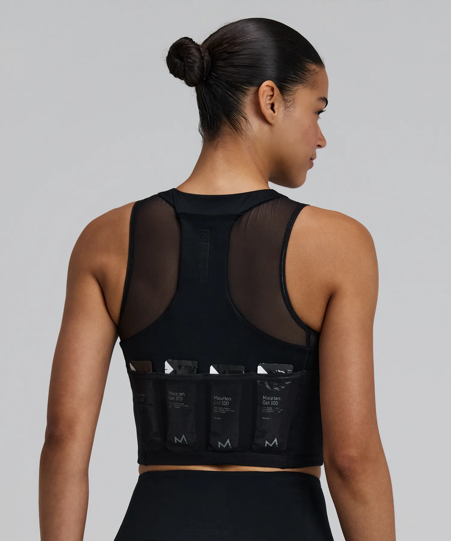 Women's Stamina-V™ Lyra Race Crop - Black sold by Bandit Running product image thumbnail 2