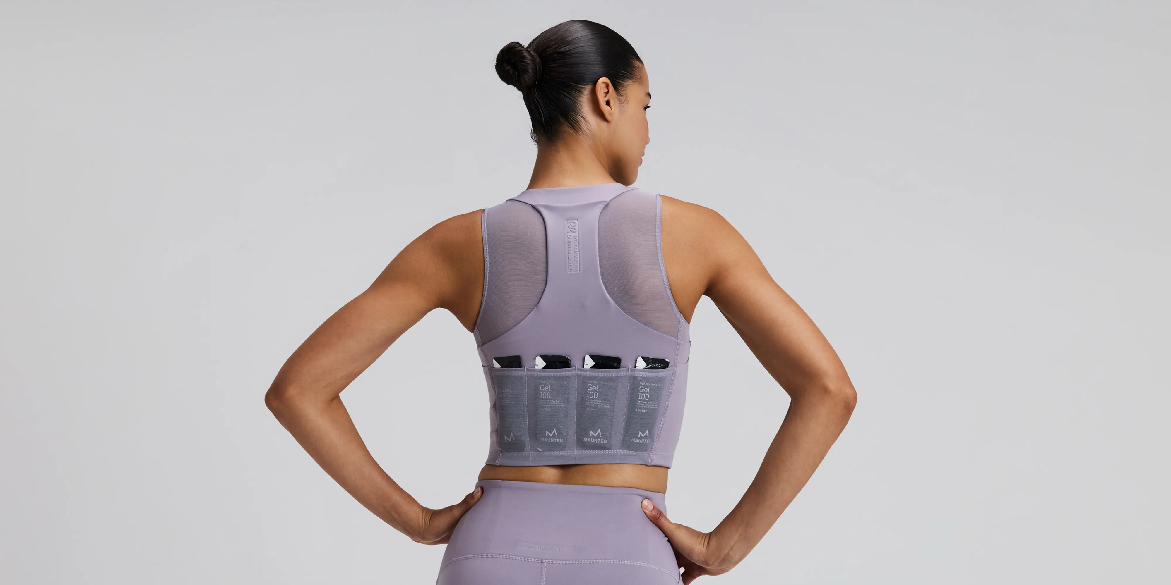 Women's Stamina-V™ Lyra Race Crop - Violet Fog sold by Bandit Running product image thumbnail 3