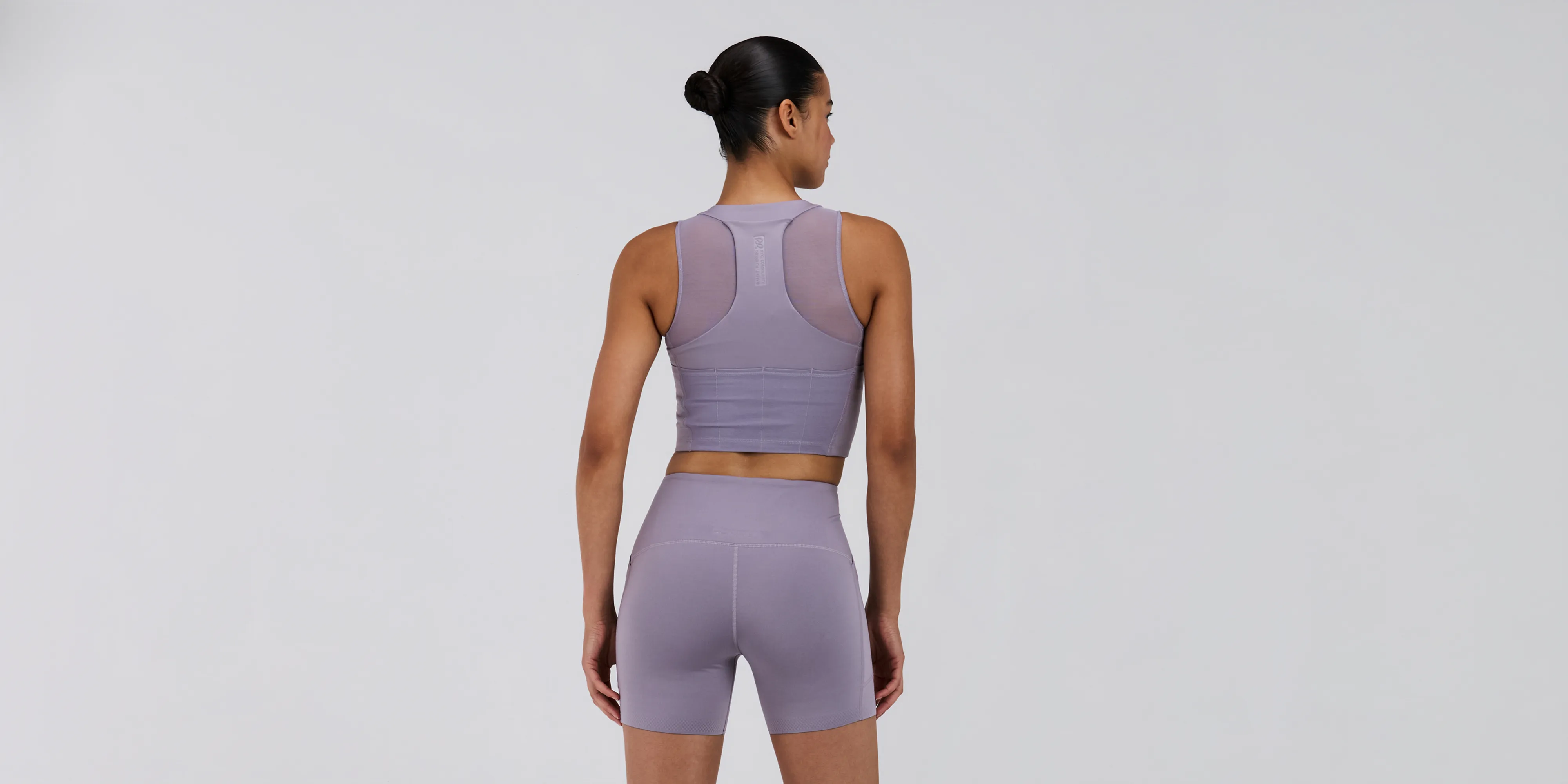 Women's Stamina-V™ Lyra Race Crop - Violet Fog sold by Bandit Running product image thumbnail 4