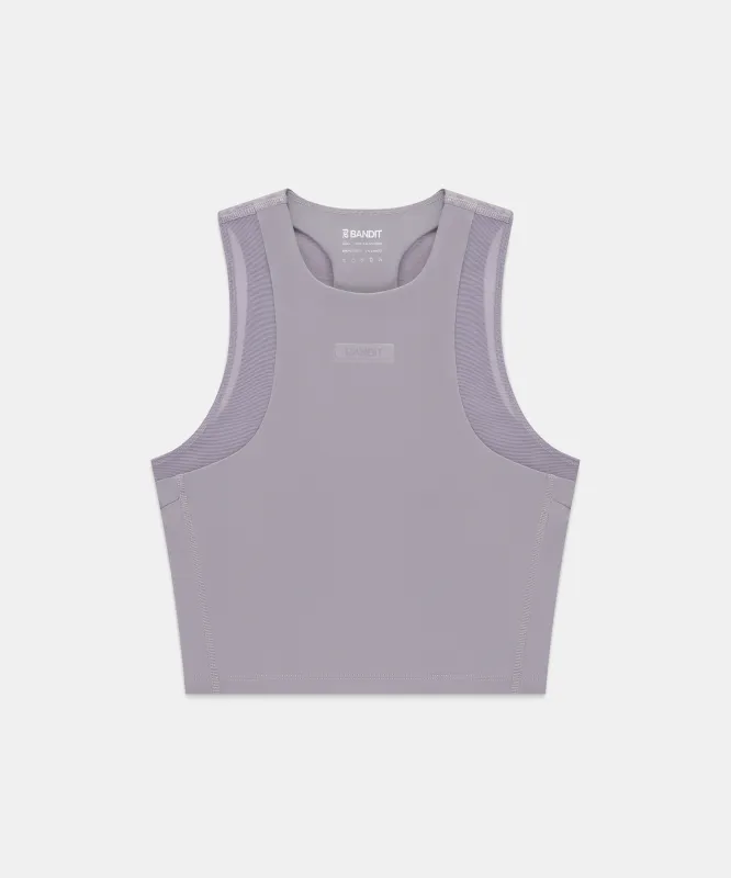 Women's Stamina-V™ Lyra Race Crop - Violet Fog sold by Bandit Running