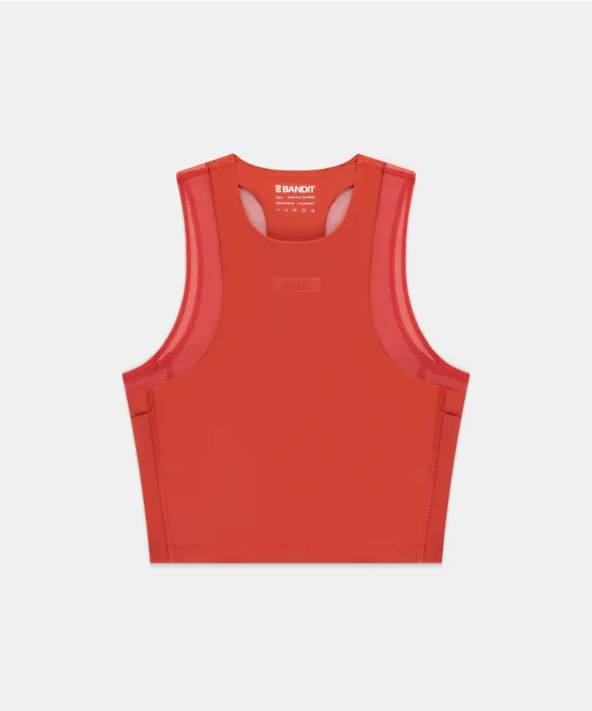 Women's Stamina-V™ Lyra Race Crop - Rusted Apricot sold by Bandit Running