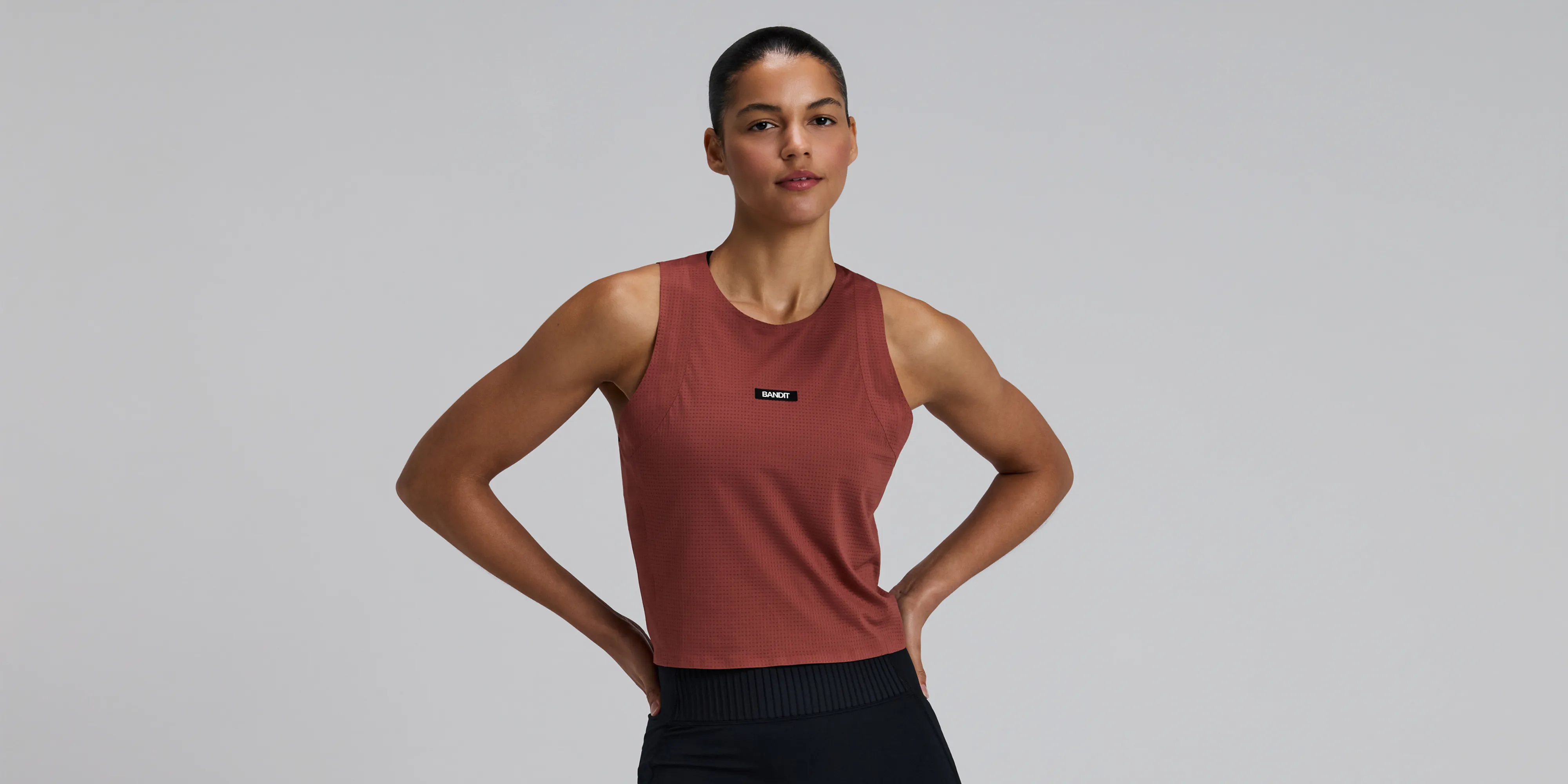Women's GeoMesh™ Race Singlet - Mahogany sold by Bandit Running product image thumbnail 3