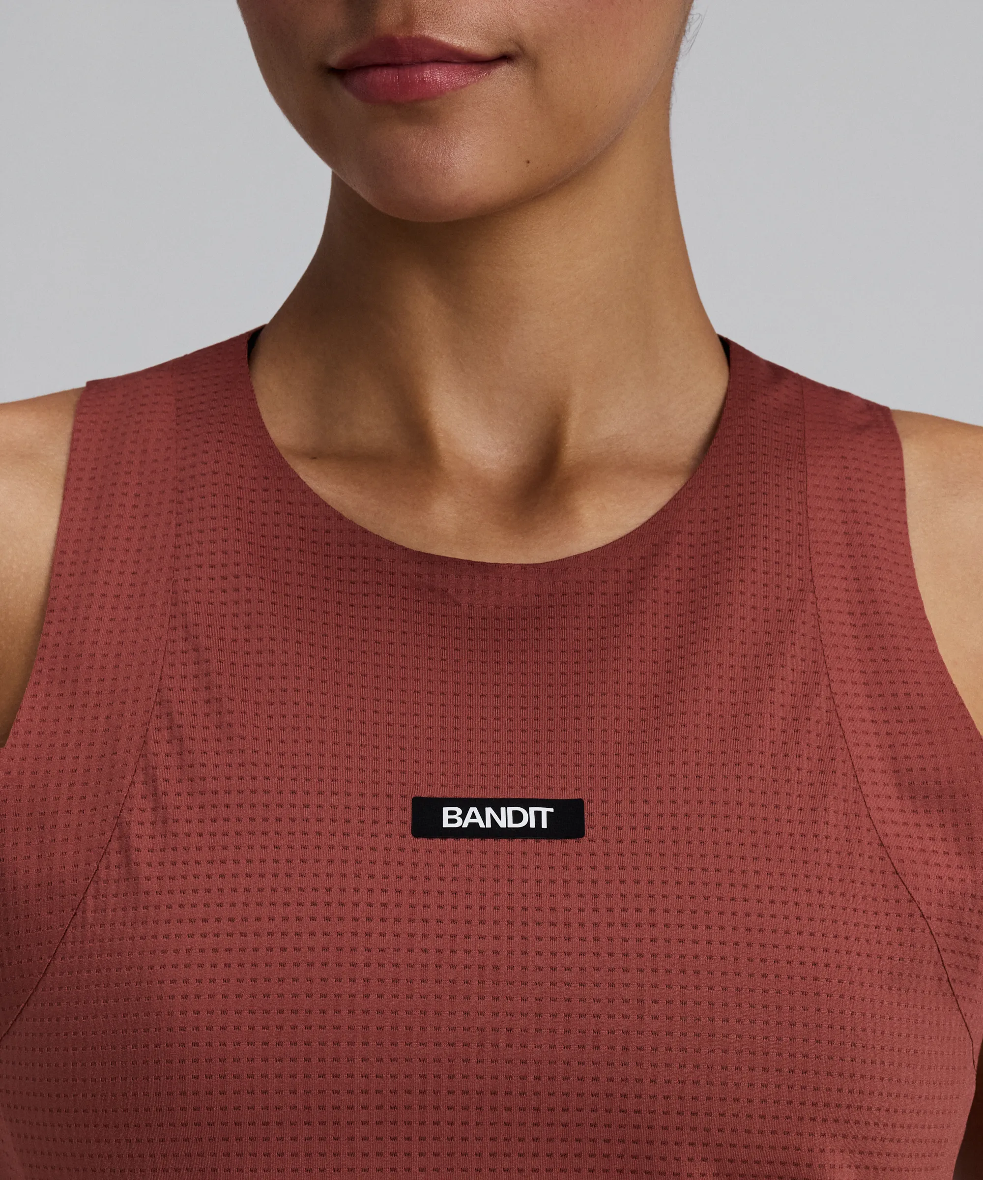 Women's GeoMesh™ Race Singlet - Mahogany sold by Bandit Running product image thumbnail 2