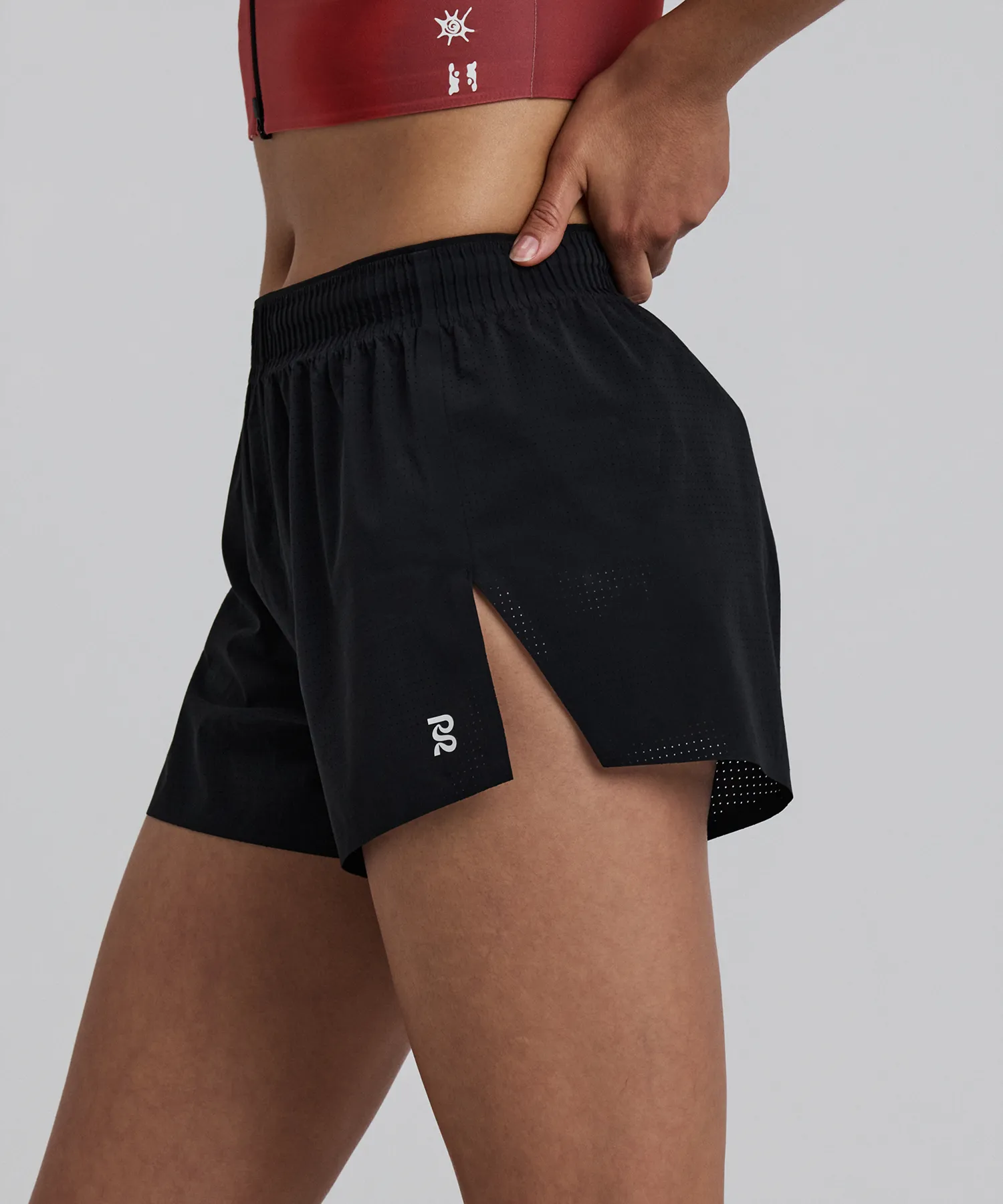 Women's Vento™ Next Gen 3" Split Short - Black sold by Bandit Running product image thumbnail 2