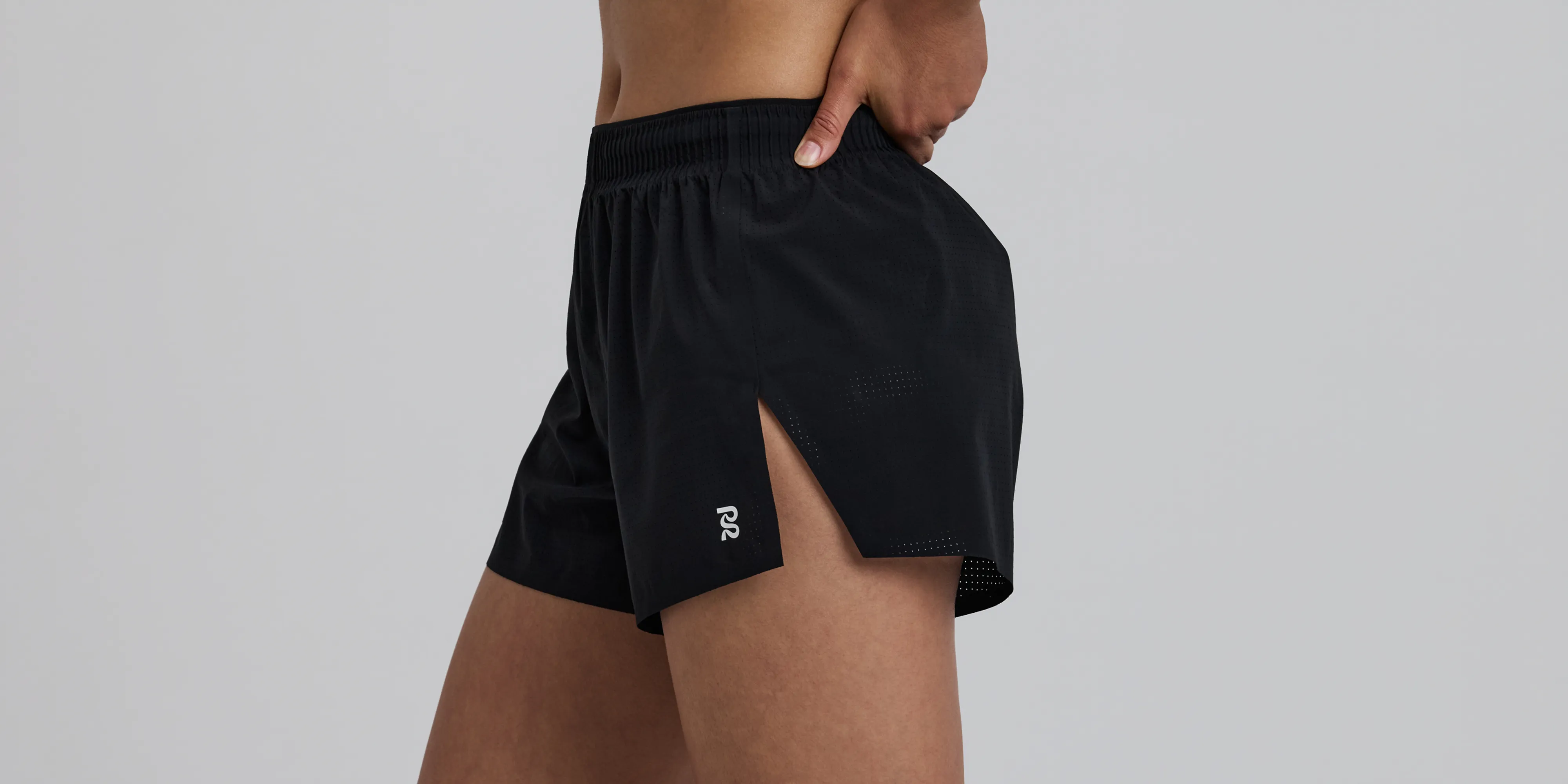 Women's Vento™ Next Gen 3" Split Short - Black sold by Bandit Running product image thumbnail 3