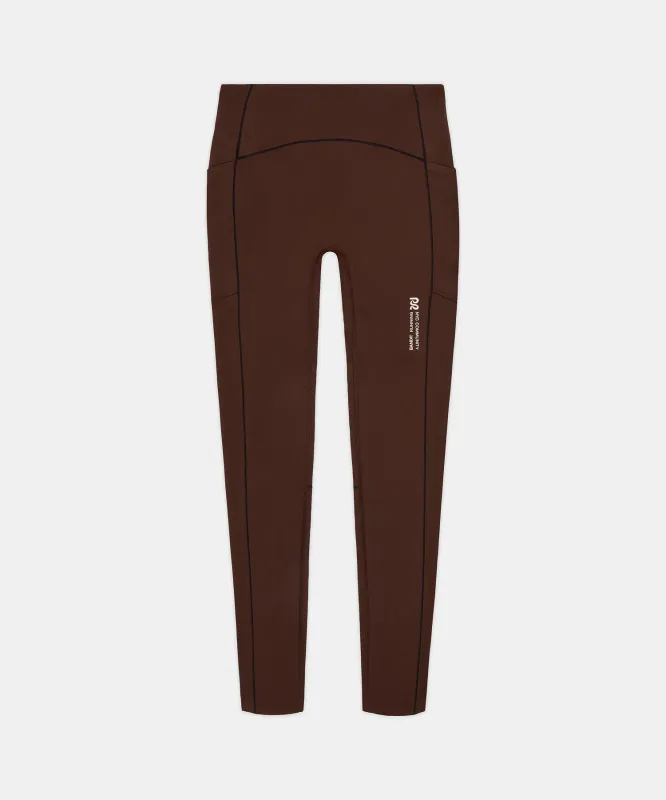 Women's Stamina-V™ High Waist Leggings - Cacao made by Bandit Running