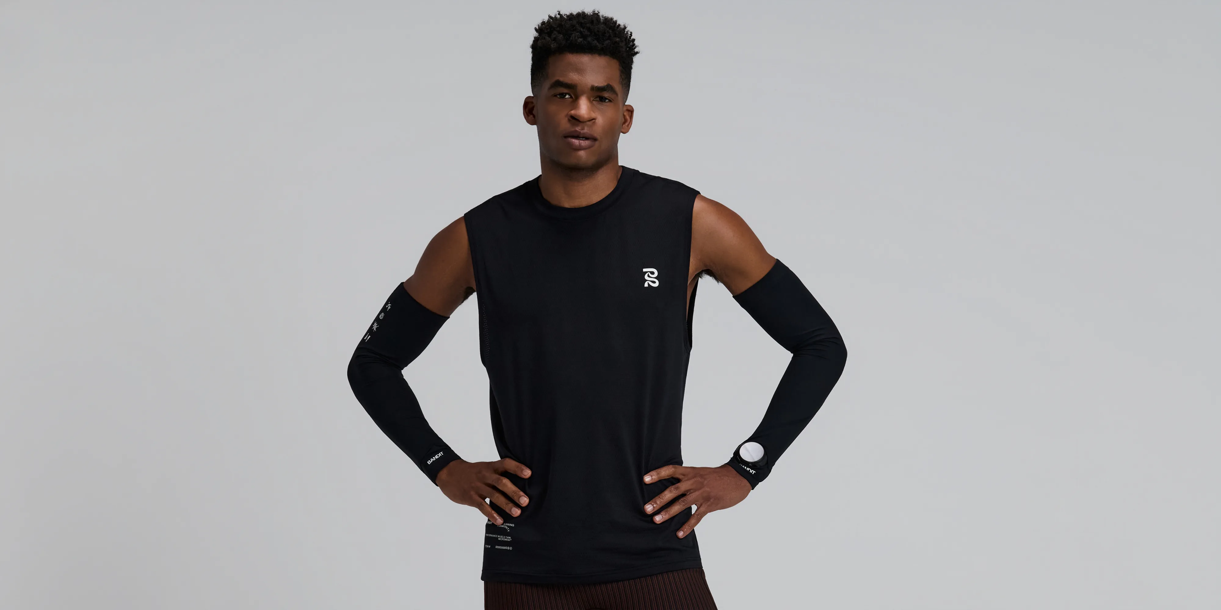 Men's Micromesh™ Run Tank - Black sold by Bandit Running product image thumbnail 3