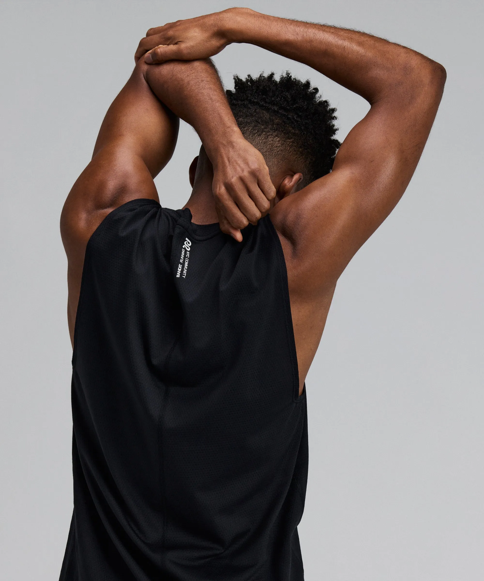 Men's Micromesh™ Run Tank - Black sold by Bandit Running product image thumbnail 2